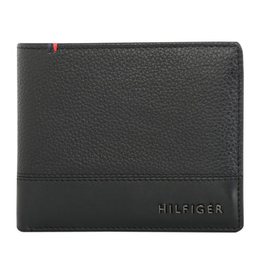Tommy Hilfiger Aurelio Mens Leather Global Coin Wallet Black