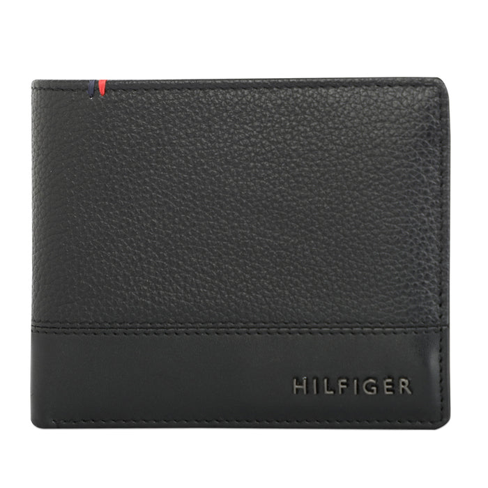 Tommy Hilfiger Aurelio Mens Leather Global Coin Wallet Black
