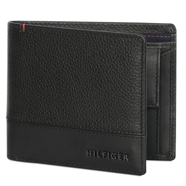 Tommy Hilfiger Aurelio Mens Leather Global Coin Wallet Black