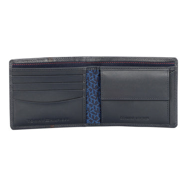 Tommy Hilfiger Renato Mens Leather Global Coin Wallet navy