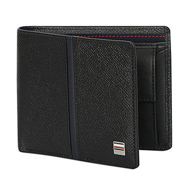 Tommy Hilfiger Renato Mens Leather Global Coin Wallet Black