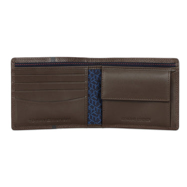 Tommy Hilfiger Renato Mens Leather Global Coin Wallet Brown