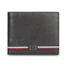 Tommy Hilfiger Darven Mens Leather Slimfold Wallet Black