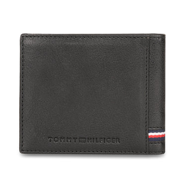 Tommy Hilfiger Darven Mens Leather Slimfold Wallet Black