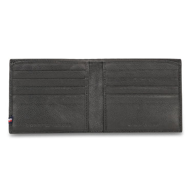 Tommy Hilfiger Darven Mens Leather Slimfold Wallet Black