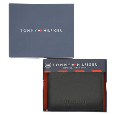 Tommy Hilfiger Rocco Mens Leather Global Coin Wallet Black