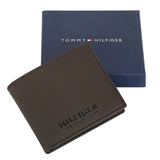 Tommy Hilfiger Rocco Mens Leather Passcase Wallet Brown