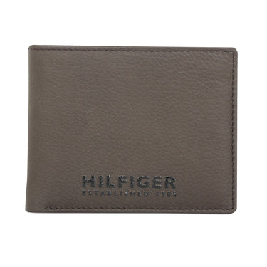 Tommy Hilfiger Rocco Mens Leather Global Coin Wallet Brown