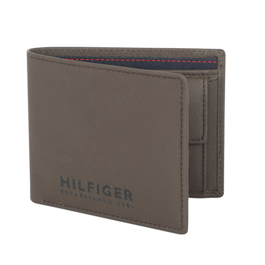 Tommy Hilfiger Rocco Mens Leather Global Coin Wallet Brown