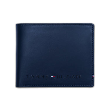 Tommy Hilfiger Cesare Mens Leather Global Coin Wallet navy