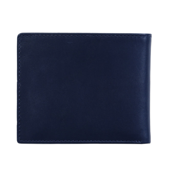 Tommy Hilfiger Cesare Mens Leather Global Coin Wallet navy