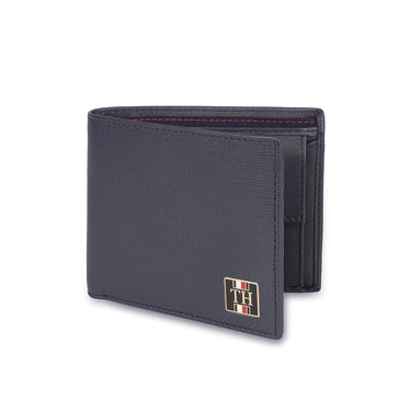 Tommy Hilfiger Vincen Mens Leather Global Coin Wallet Navy