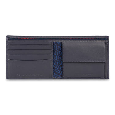 Tommy Hilfiger Vincen Mens Leather Global Coin Wallet Navy
