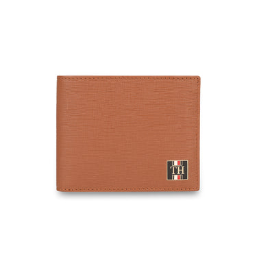 Tommy Hilfiger Vincen Mens Leather Passcase Wallet Tan