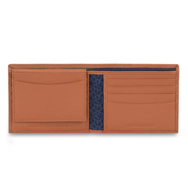 Tommy Hilfiger Vincen Mens Leather Passcase Wallet Tan
