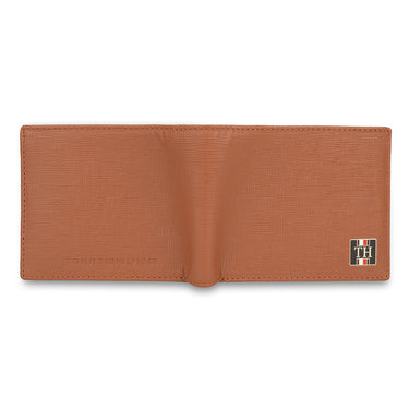 Tommy Hilfiger Vincen Mens Leather Passcase Wallet Tan