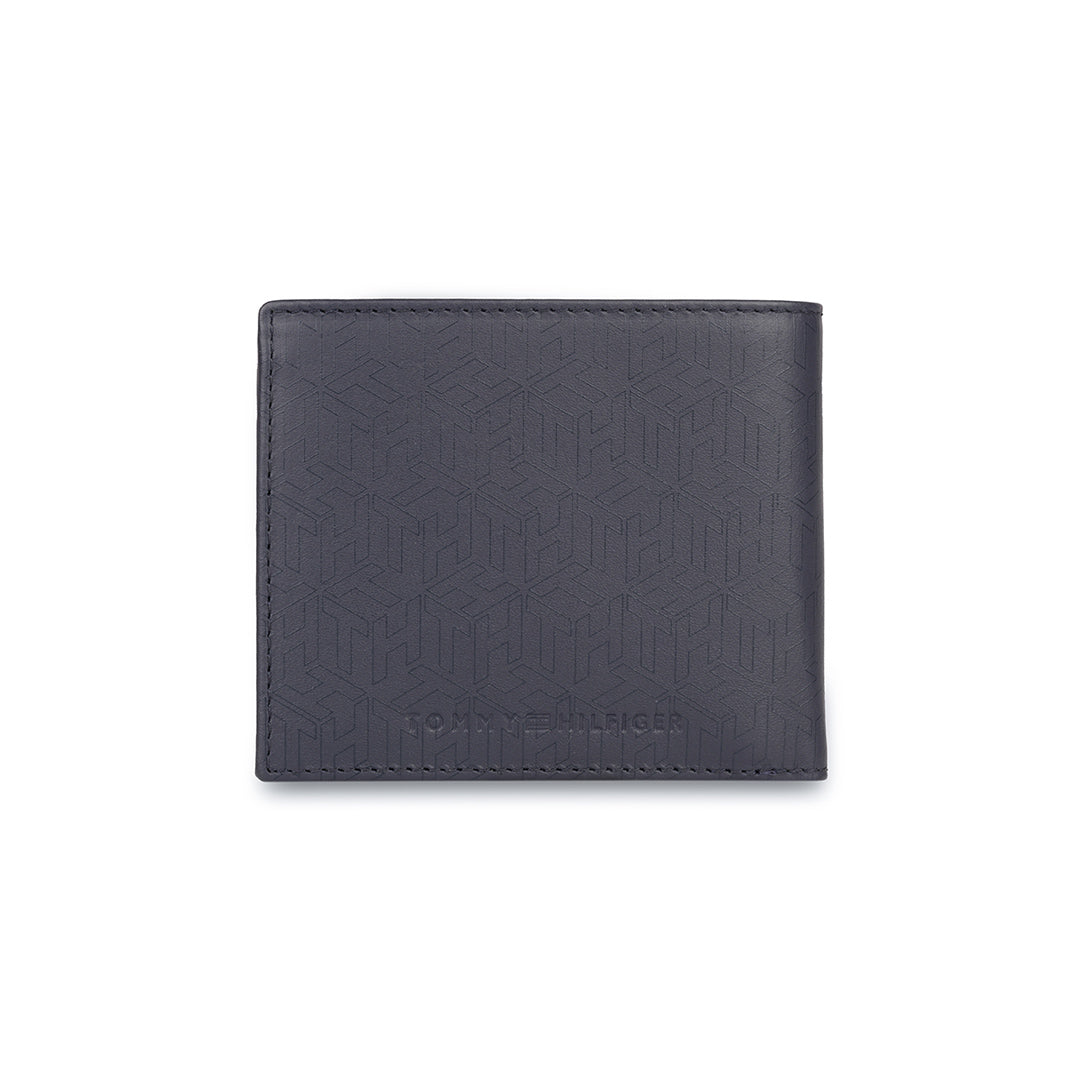 Tommy Hilfiger Stefano Mens Leather Global Coin Wallet Navy