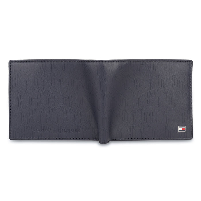 Tommy Hilfiger Stefano Mens Leather Global Coin Wallet Navy