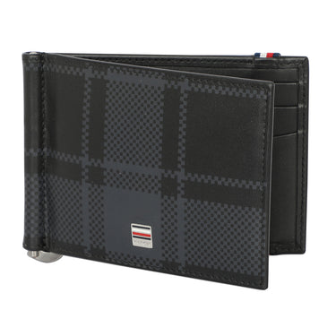 Tommy Hilfiger Weimar Mens Leather Money Clip Black