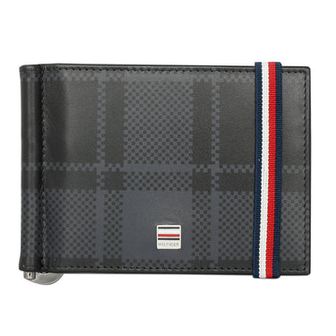 Tommy Hilfiger Weimar Mens Leather Money Clip Black