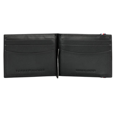 Tommy Hilfiger Weimar Mens Leather Money Clip Black
