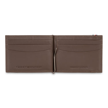 Tommy Hilfiger Weimar Mens Leather Money Clip Brown