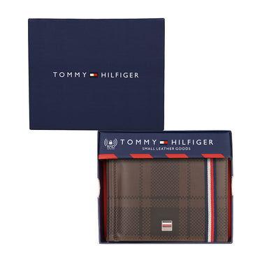 Tommy Hilfiger Weimar Mens Leather Money Clip Brown