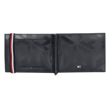 Tommy Hilfiger Reich Mens Leather Money Clip Wallet Navy