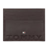 Tommy Hilfiger Alsace Mens Leather Money Clip Wallet  Wine