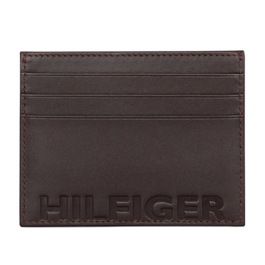 Tommy Hilfiger Alsace Mens Leather Money Clip Wallet  Wine