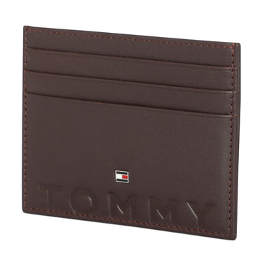 Tommy Hilfiger Alsace Mens Leather Money Clip Wallet  Wine
