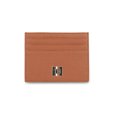 Tommy Hilfiger Willhelm Mens Leather Card Holder Tan