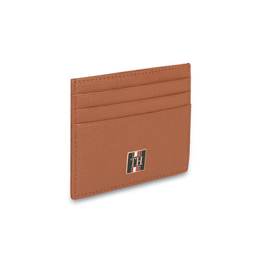 Tommy Hilfiger Willhelm Mens Leather Card Holder Tan