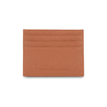 Tommy Hilfiger Willhelm Mens Leather Card Holder Tan
