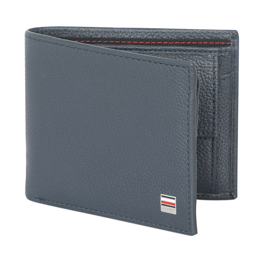 Tommy Hilfiger Nixon Mens Leather Multicard Coin Wallet Navy