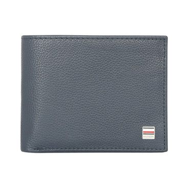 Tommy Hilfiger Nixon Mens Leather Multicard Coin Wallet Navy