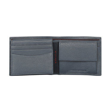 Tommy Hilfiger Nixon Mens Leather Multicard Coin Wallet Navy