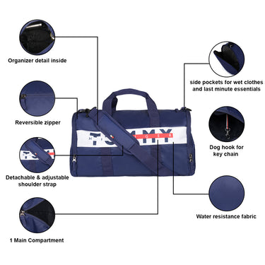 Tommy Hilfiger Callan Unisex Polyester Gym Bag navy