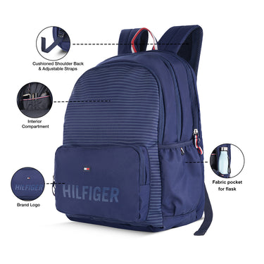 Tommy Hilfiger Vulcan Unisex Polyester Backpack navy