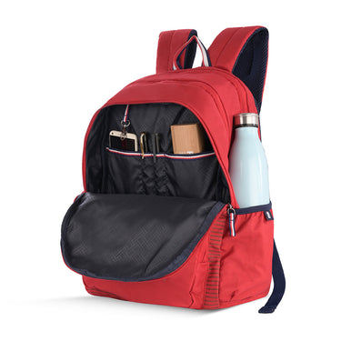 Tommy Hilfiger Vulcan Unisex Polyester Backpack Burgundy