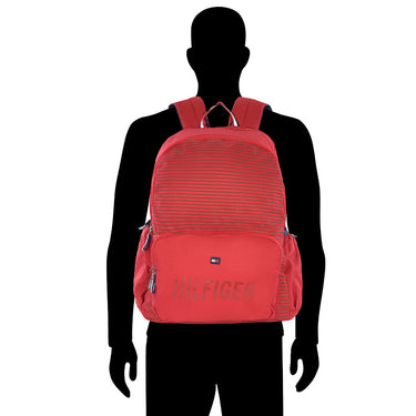 Tommy Hilfiger Vulcan Unisex Polyester Backpack Burgundy