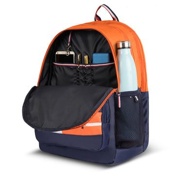 Tommy Hilfiger Valentin Unisex Polyester Laptop Backpack Orange