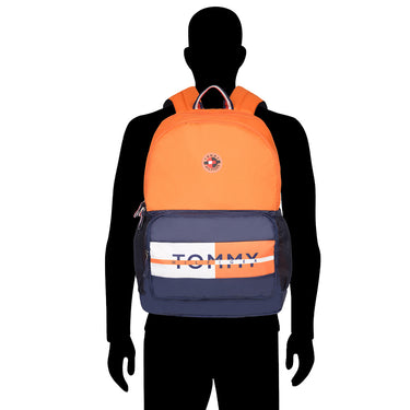 Tommy Hilfiger Valentin Unisex Polyester Laptop Backpack Orange
