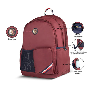 Tommy Hilfiger Fletcher Non Laptop Backpack Wine