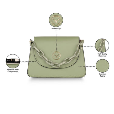 Sugarush Julieta Womens Sling Green