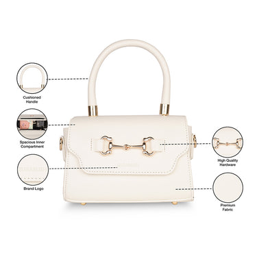 Sugarush Fleur Womens Sling White