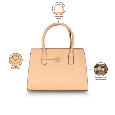 Sugarush Jolene Womens Satchel Beige