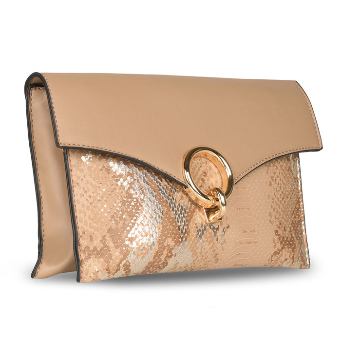 Sugarush Kimble Womens Clutch Beige