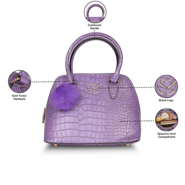 Sugarush Ximena Womens Satchel Purple