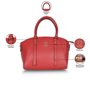 Sugarush Melisa Womens Satchel Red